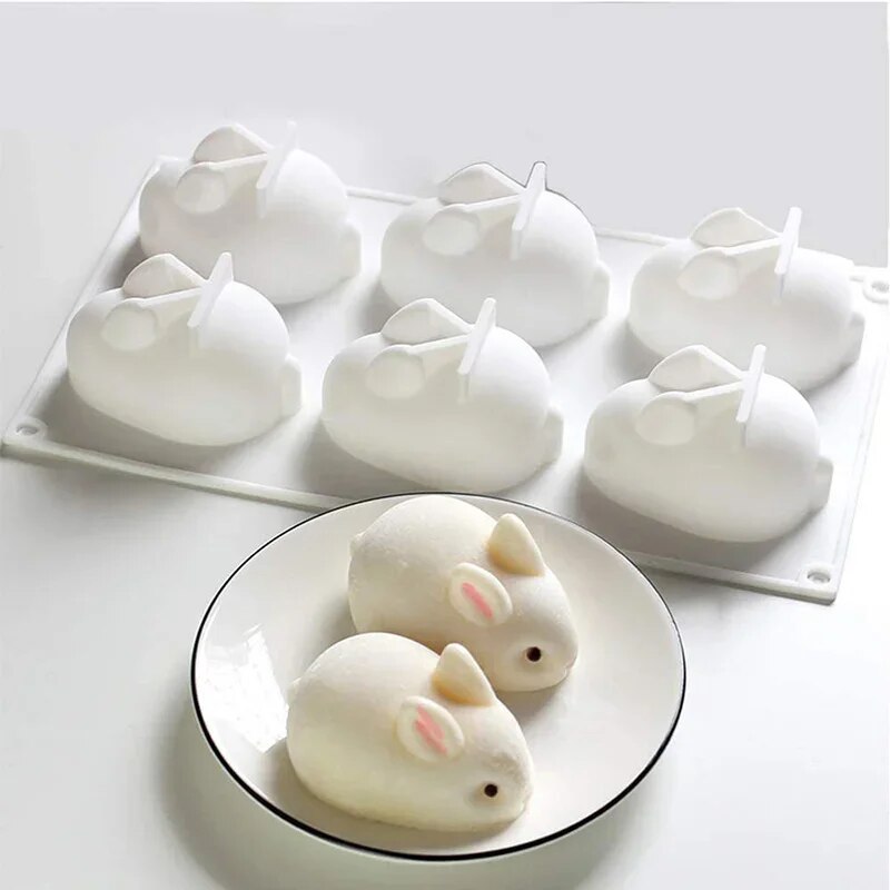 Bunny Cake Mold - Molde de Silicona de Conejo, Molde