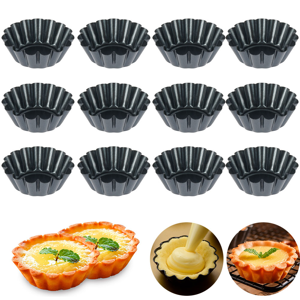 Egg Waffle Pan - 12 Uds molde para sartén tarta