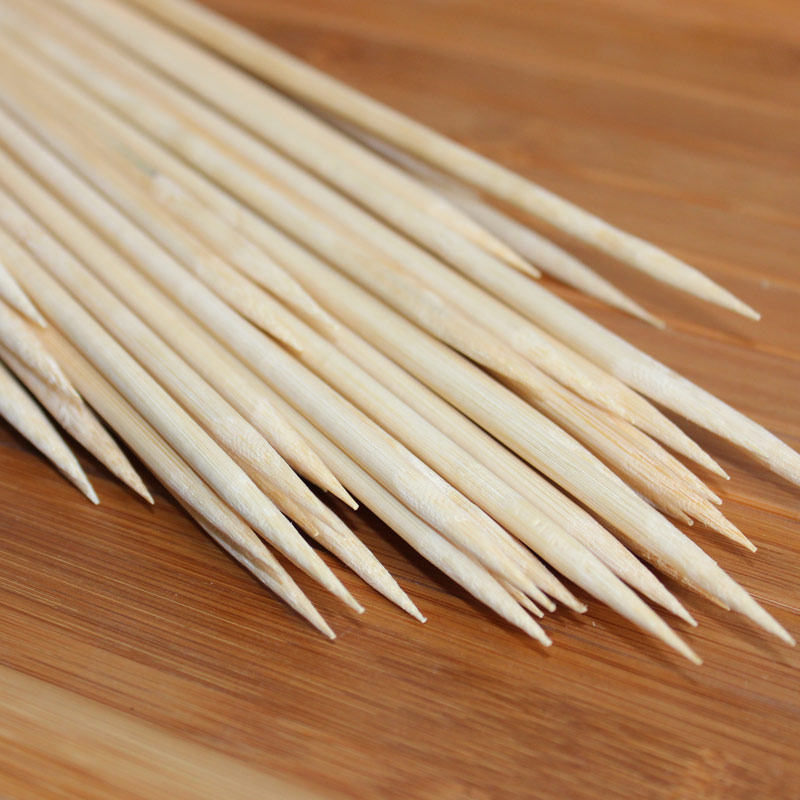 Corn Dog Stick - Brochetas de bambú desechables de 50