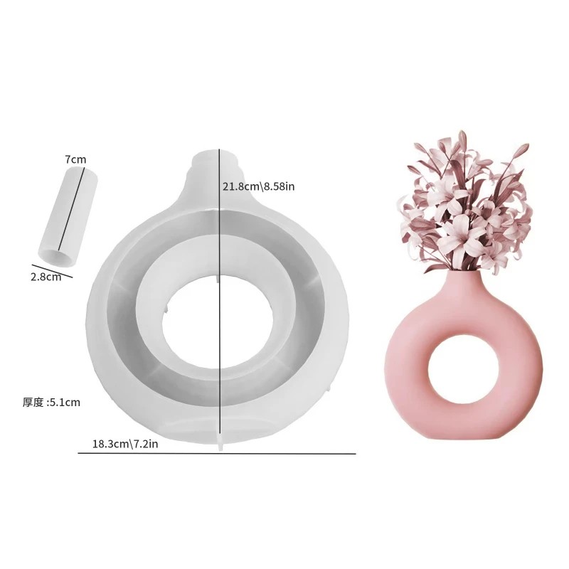 Potsticker Mold - Molde de Silicona para Jarrones, Molde