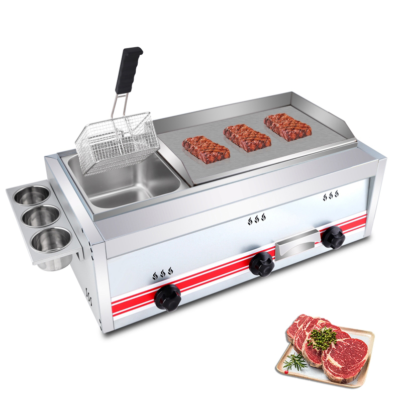 Mini Pancake Griddle - Plancha de Gas Comercial de Acero