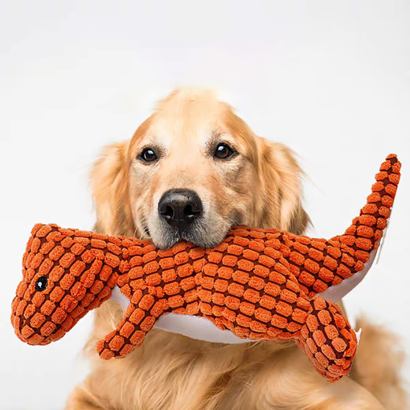 Corn Dog Stick - Mascotas perro masticar relleno divertido dinosaurio