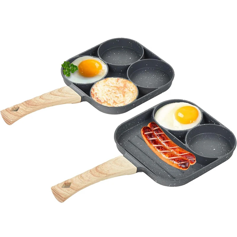 Mini Pancake Griddle - Sartén para Huevos y Panqueques, 4