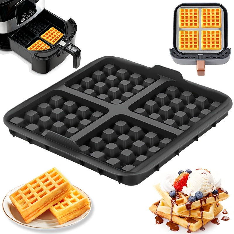 Mini Pancake Griddle - Molde Cuadrado para Waffles, Sartén Antiadherente