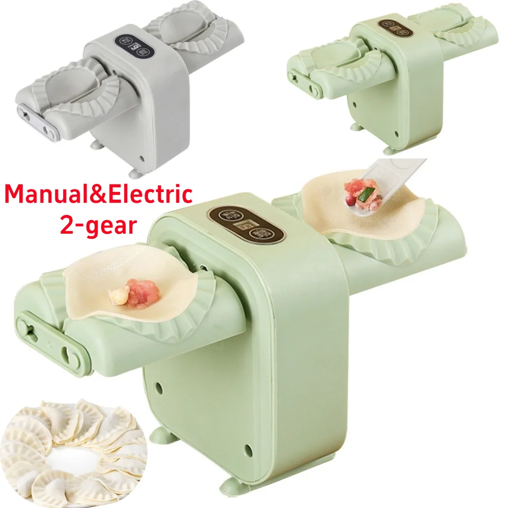 Dumpling Press Set - Máquina para Hacer Empanadas Automática, Eléctrica,
