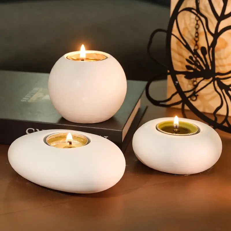 Potsticker Mold - Portavelas candelita, molde de silicona de