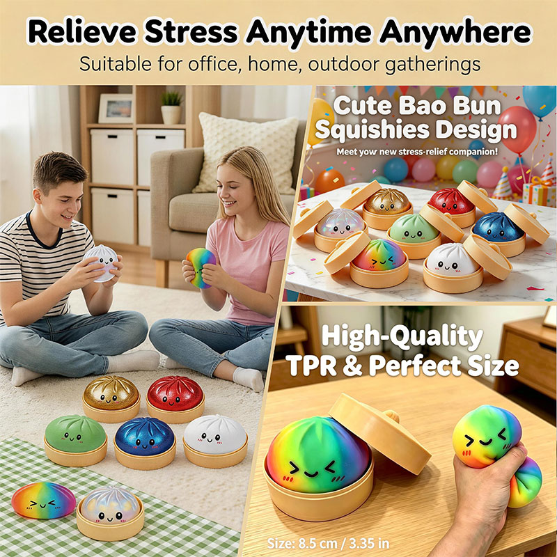 Bao Steamer Bamboo - Juguete Blando Bao Bun con Vaporizador