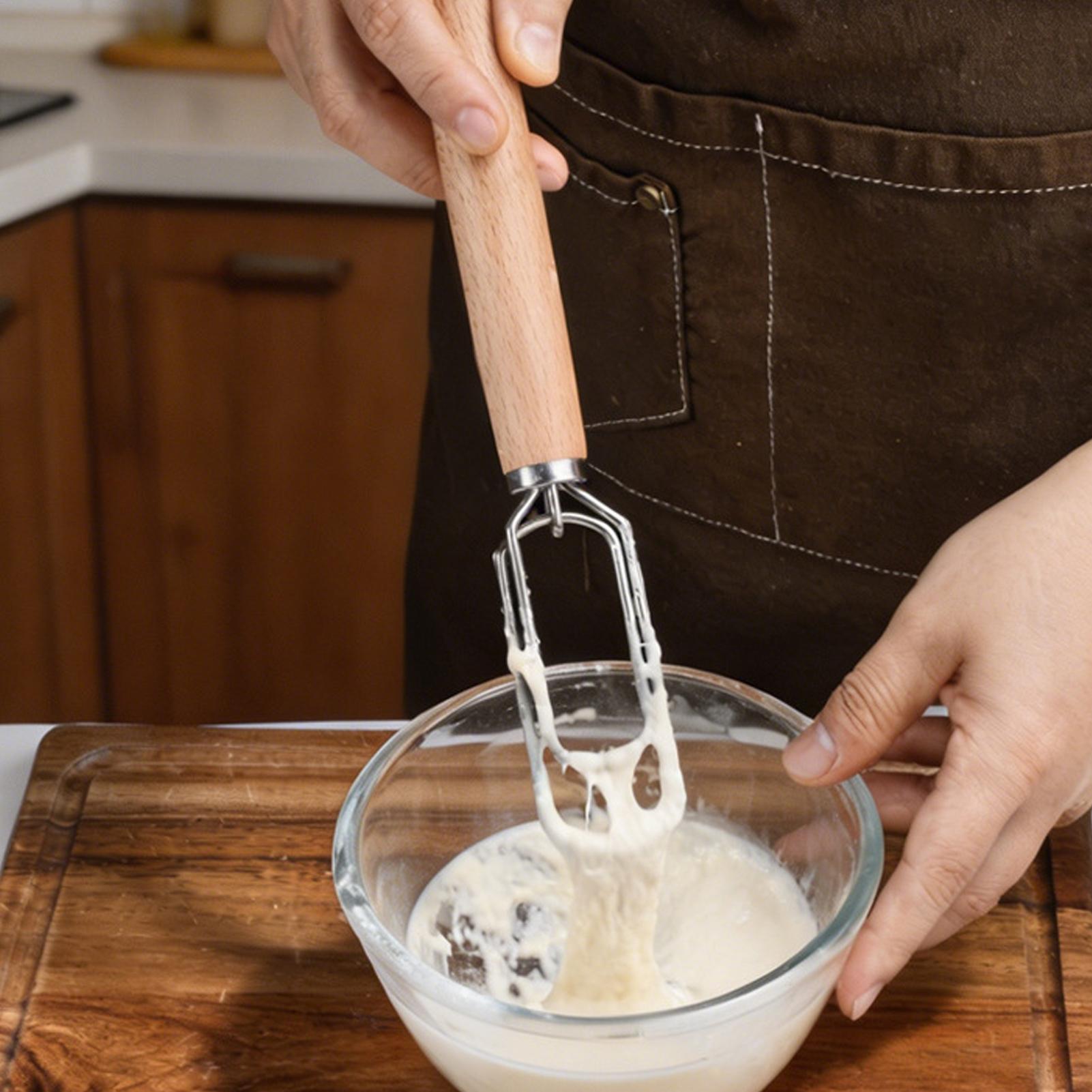 Danish Pancake Pan - Batidor de masa danés de acero
