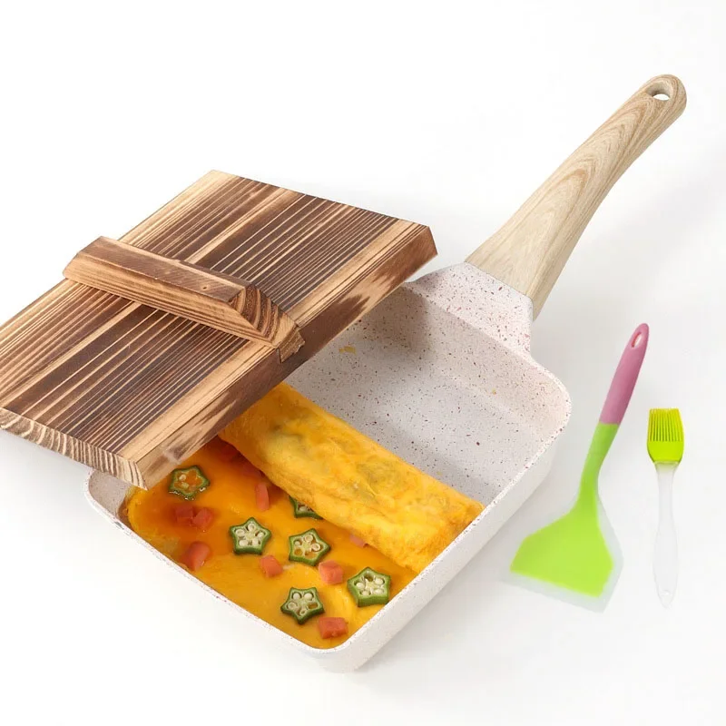 Egg Waffle Pan - Sartén antiadherente para huevos fritos, sartén