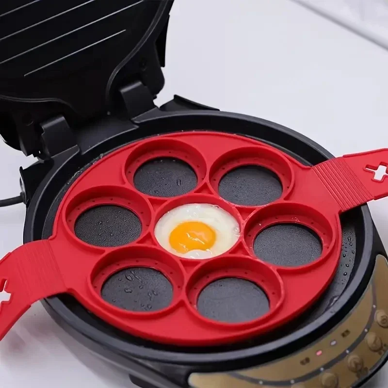 Egg Waffle Pan - Sartén Circular de silicona de 7