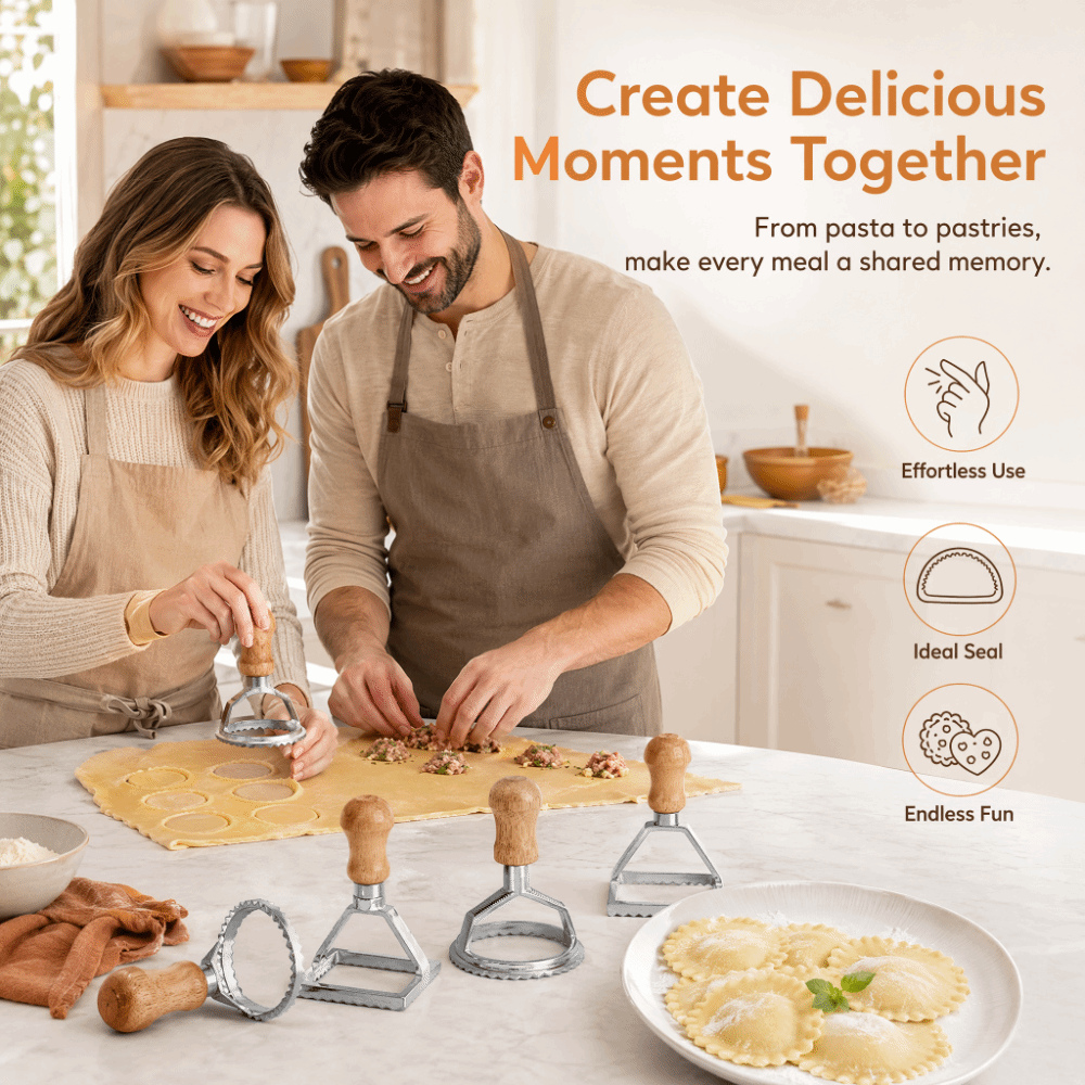 Dumpling Press Set - Juego de 7 cortadores individuales de