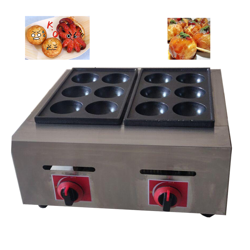 Takoyaki Grill Plate - Parrilla Eléctrica/a Gas Comercial para Bolas