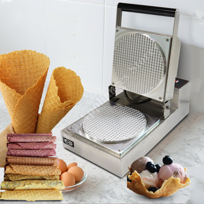 Waffle Cone Maker - Máquina Eléctrica Comercial para Hacer Rollos