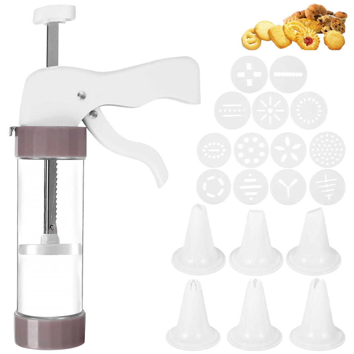 Churros Maker Gun - Juego de prensa de galletas, Kit