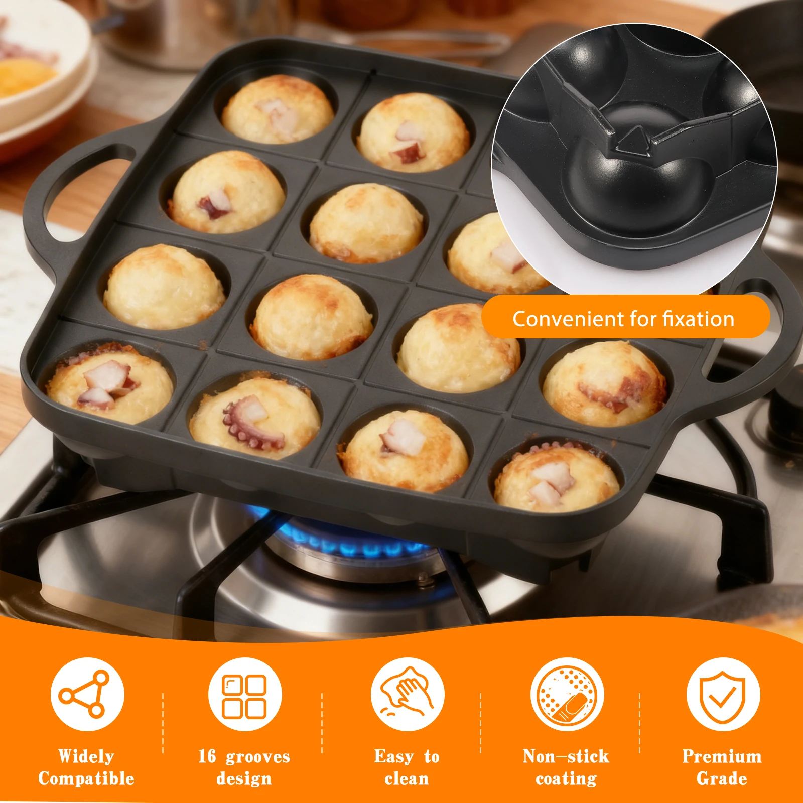 Sartén para Takoyaki de 16 Agu - Takoyaki Grill Plate reseña y precio