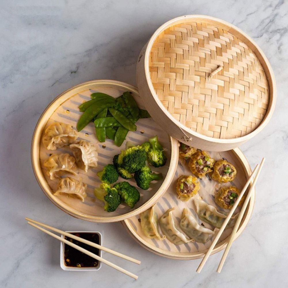Cesta de vapor de bambú con ta - Bao Steamer Bamboo reseña y precio