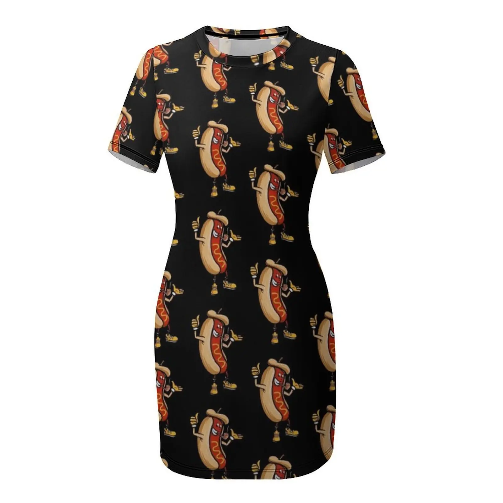 Divertido vestido de manga cor - Hot Dog Press reseña y precio