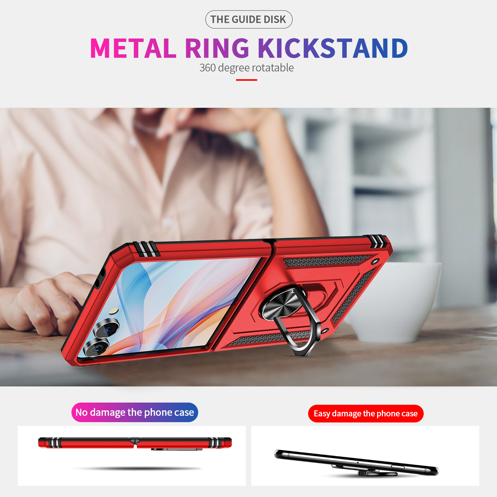 Funda de teléfono a prueba de  - Taco Stand Holder reseña y precio