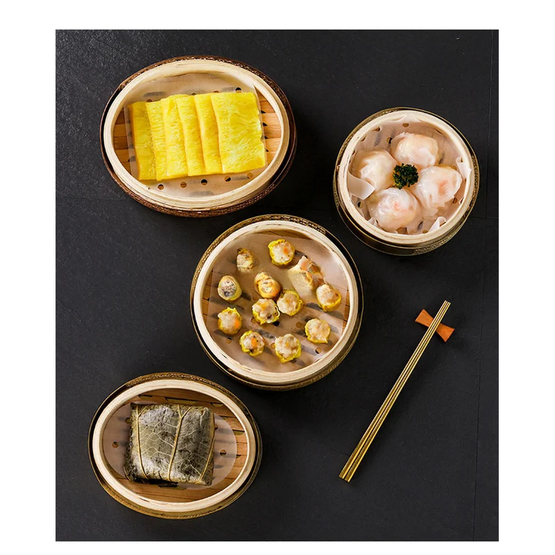Vaporeras de bambú chinas con  - Bao Steamer Bamboo reseña y precio