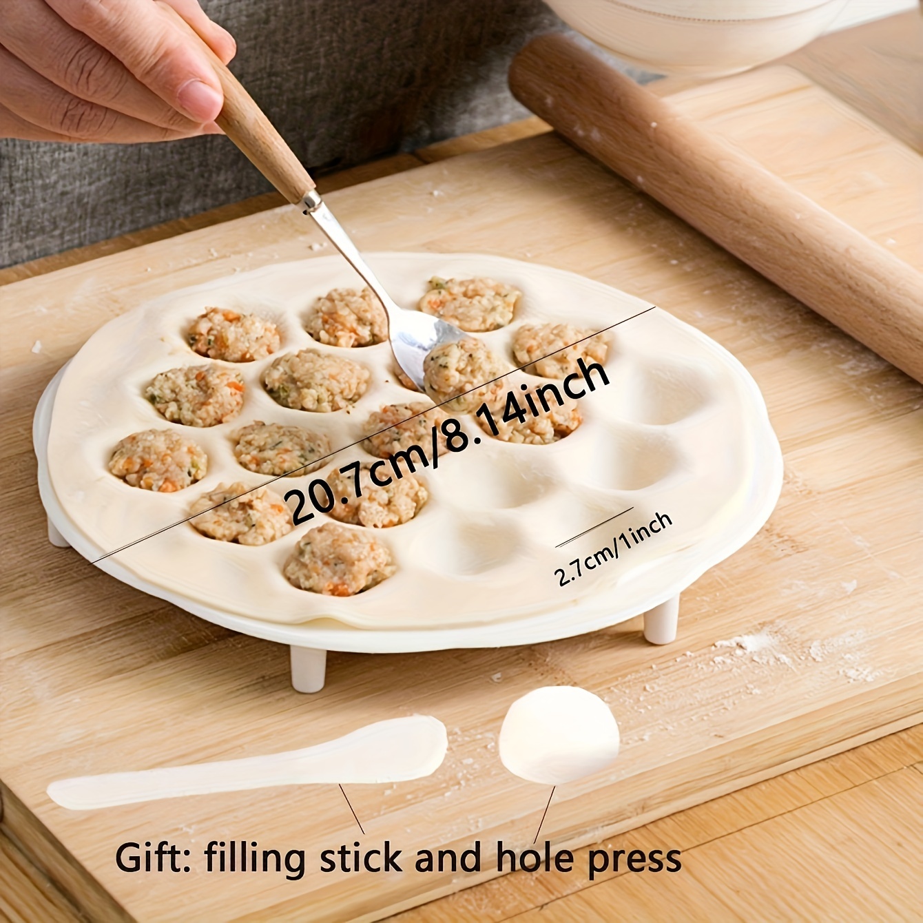 1 unidad: molde Simple para du - Dumpling Press Set reseña y precio