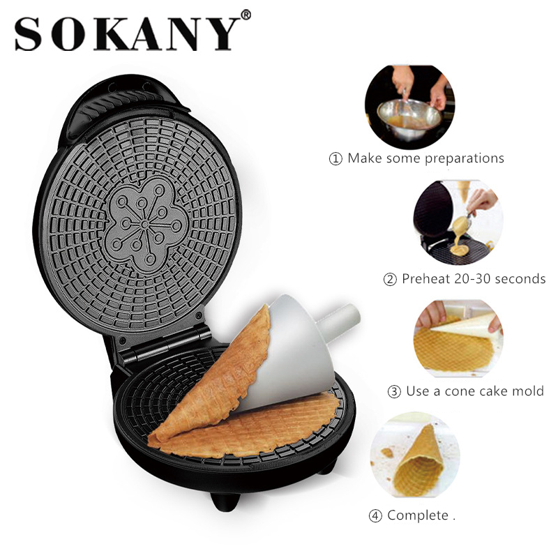 Máquina eléctrica para hacer r - Waffle Cone Maker reseña y precio