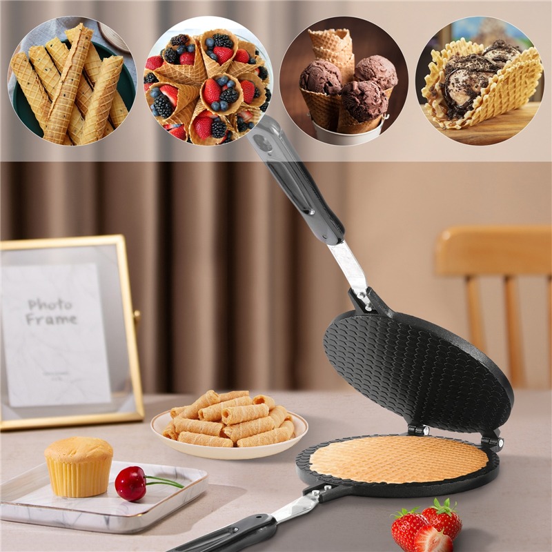 Rollo de huevo antiadherente d - Waffle Cone Maker reseña y precio