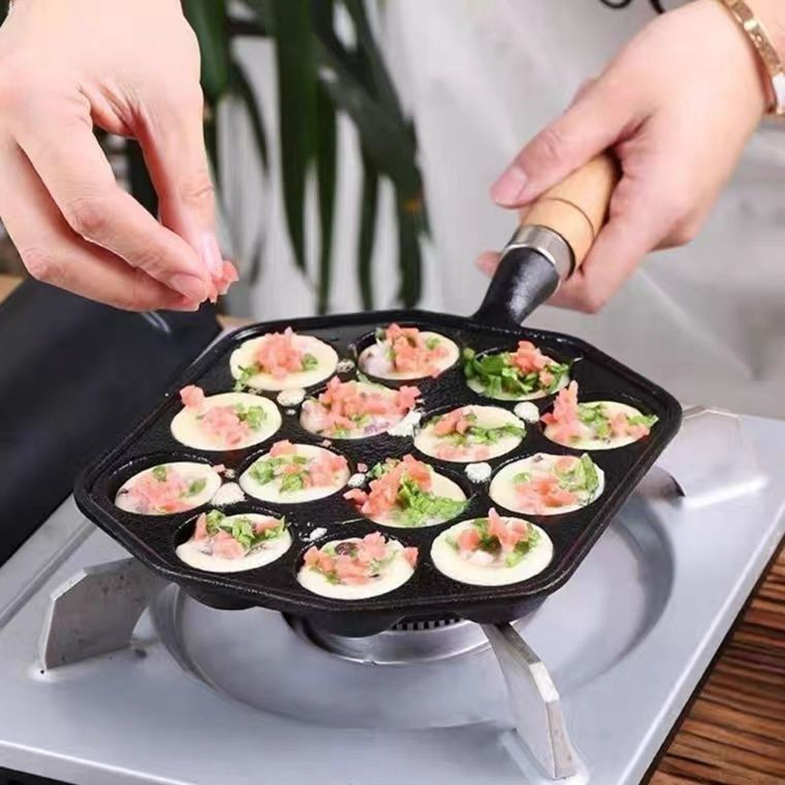 Takoyaki Grill Pan fácil de li - Takoyaki Grill Plate reseña y precio
