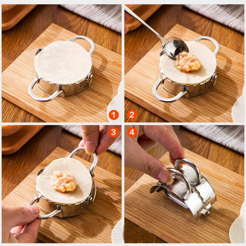 Molde para dumplings de acero  - Dumpling Press Set reseña y precio