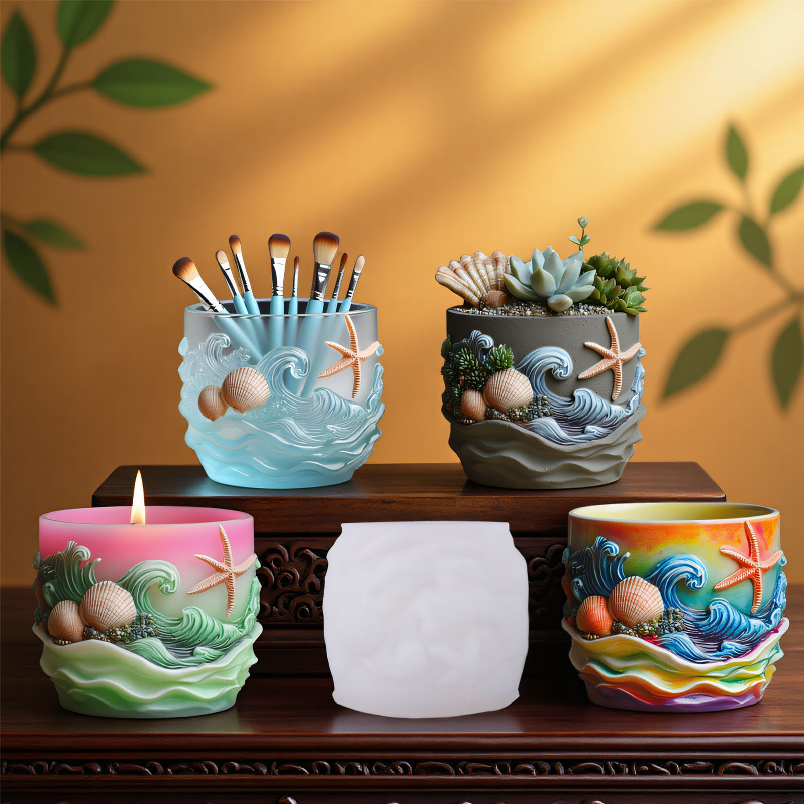 Alivio de vida marina, maceta  - Potsticker Mold reseña y precio