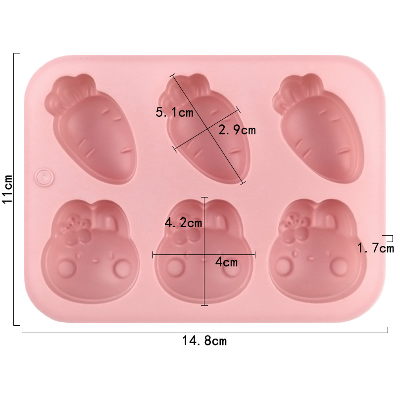 Molde de silicona de dibujos a - Bunny Cake Mold reseña y precio