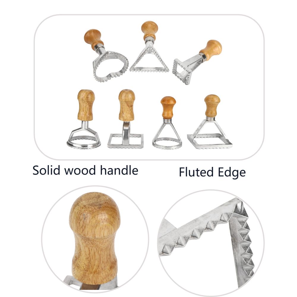 Juego de 7 cortadores individu - Dumpling Press Set reseña y precio