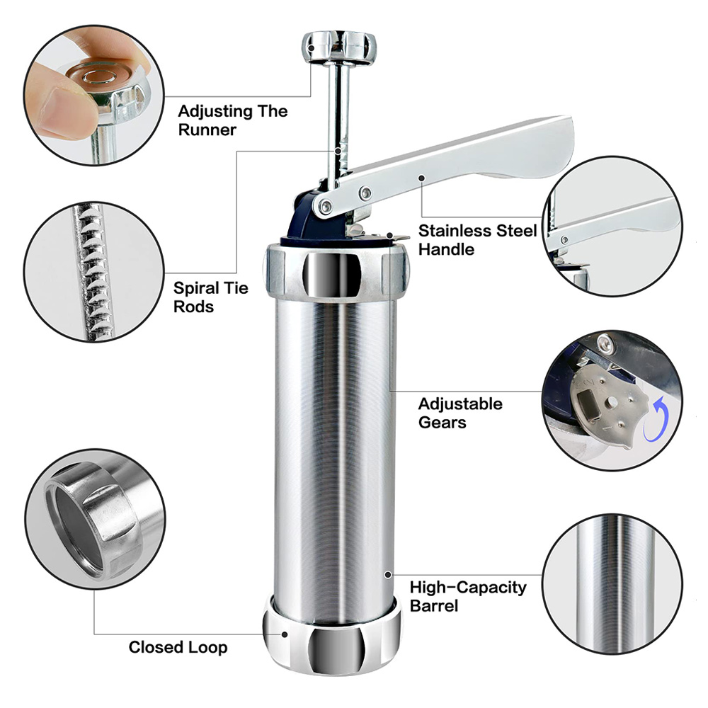Kit de prensa Manual de alumin - Churros Maker Gun reseña y precio