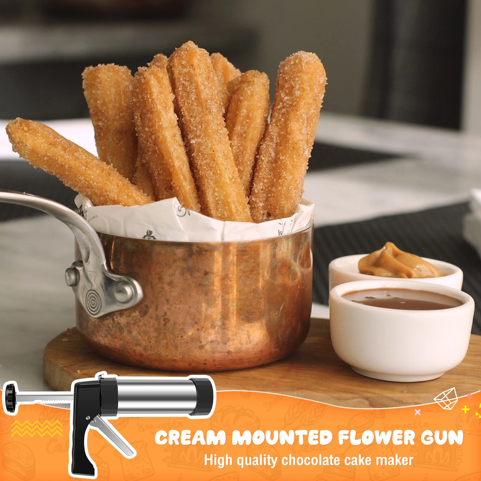Máquina para hacer Churro, Kit - Churros Maker Gun reseña y precio
