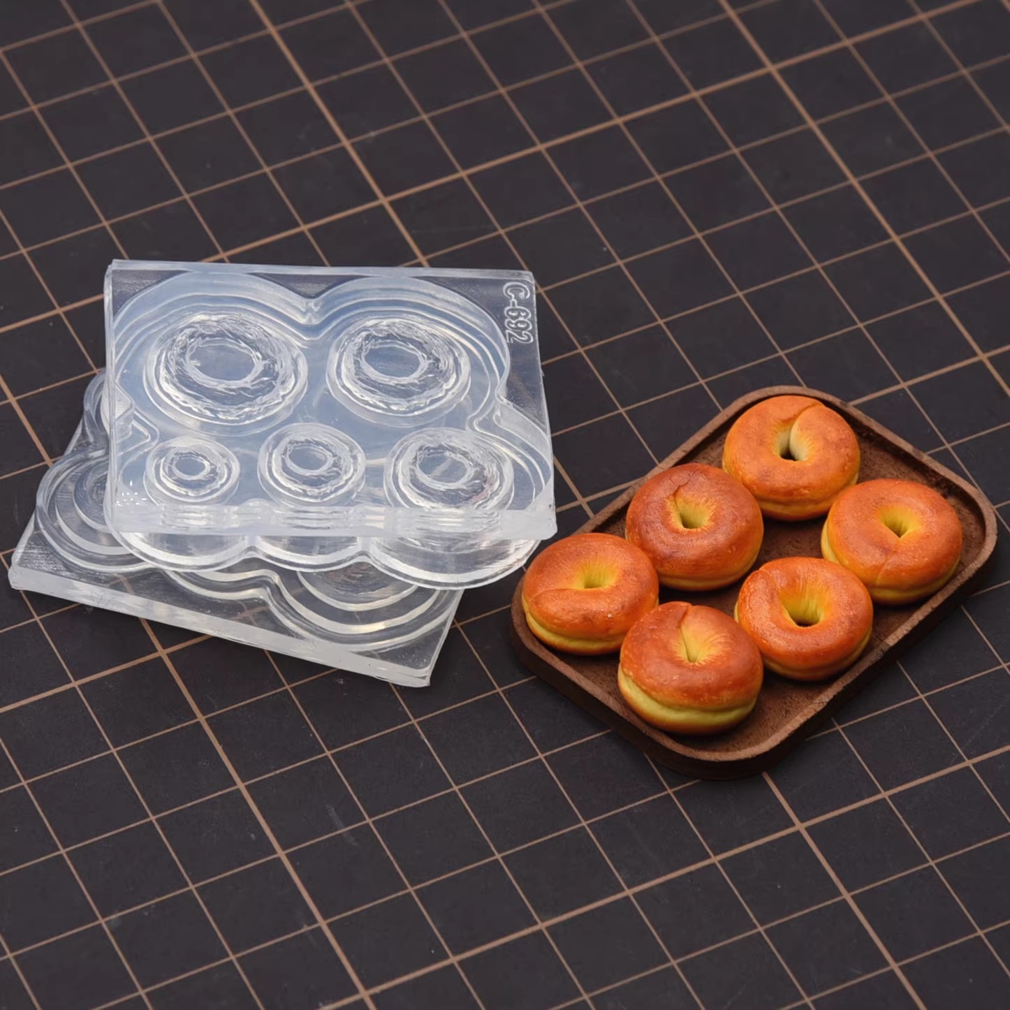 Mini molde de silicona para pa - Donut Mold Silicone reseña y precio