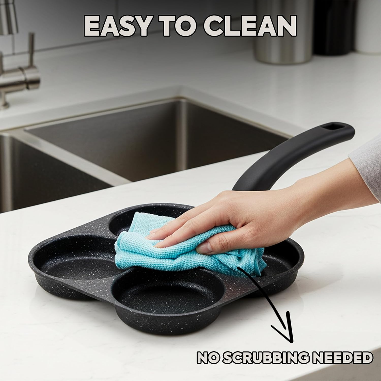 Sartén Antiadherente para Huev - Egg Waffle Pan reseña y precio